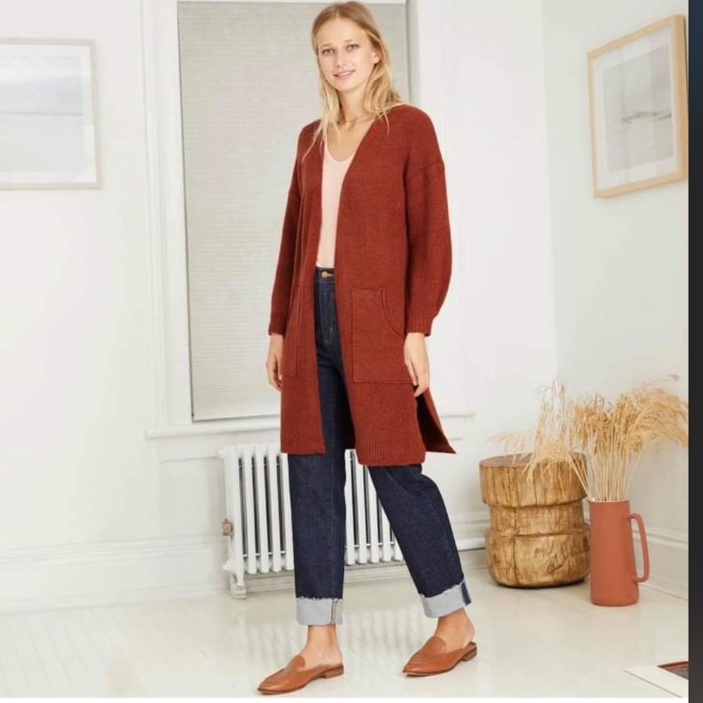 A New Day Open Cardigan Orange XL